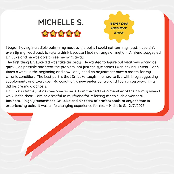 Chiropractic Galesburg IL Michelle S Testimonial